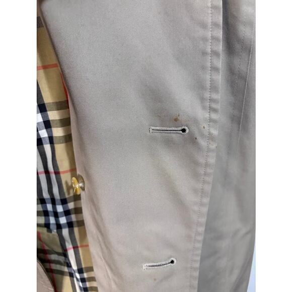 Burberry Women's Vintage Long Trench Coat Detachable Wool Liner EU Size 38 - Picture 12 of 15